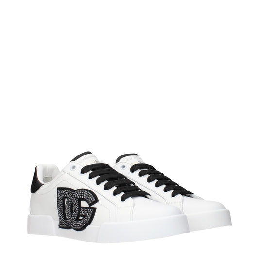 Dolce&Gabbana Sneakers Women Leather White/Black