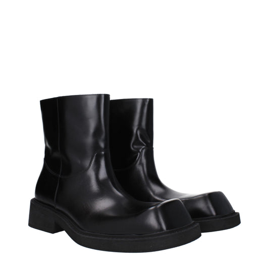 Balenciaga Men's Boots in Leather Black