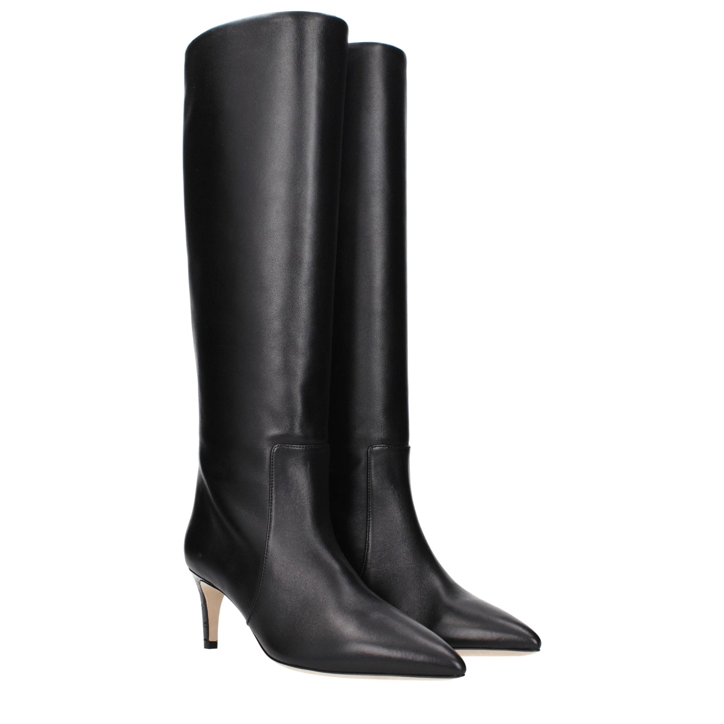 Paris Texas Boots Women Leather Black