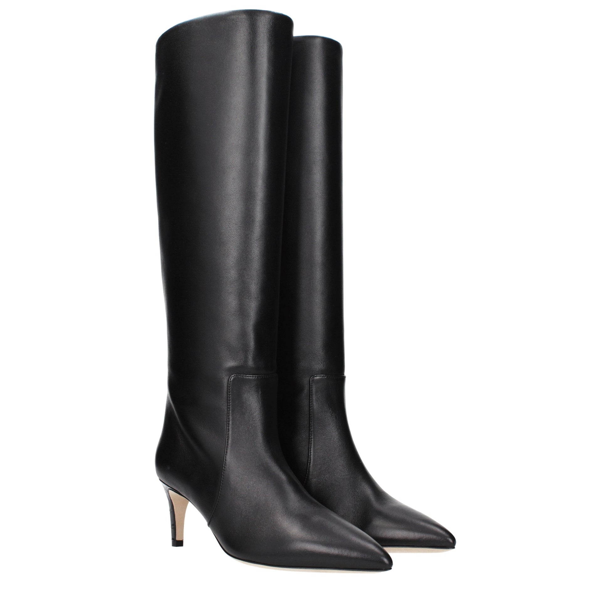 Paris Texas Boots Women Leather Black