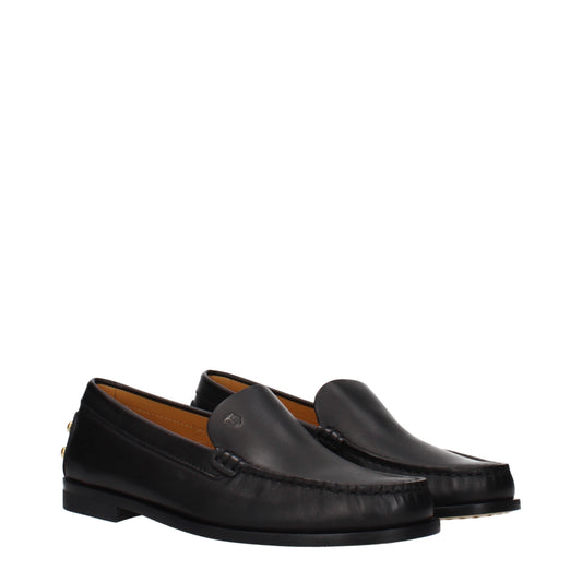 Tod's Loafers Women Leather Black