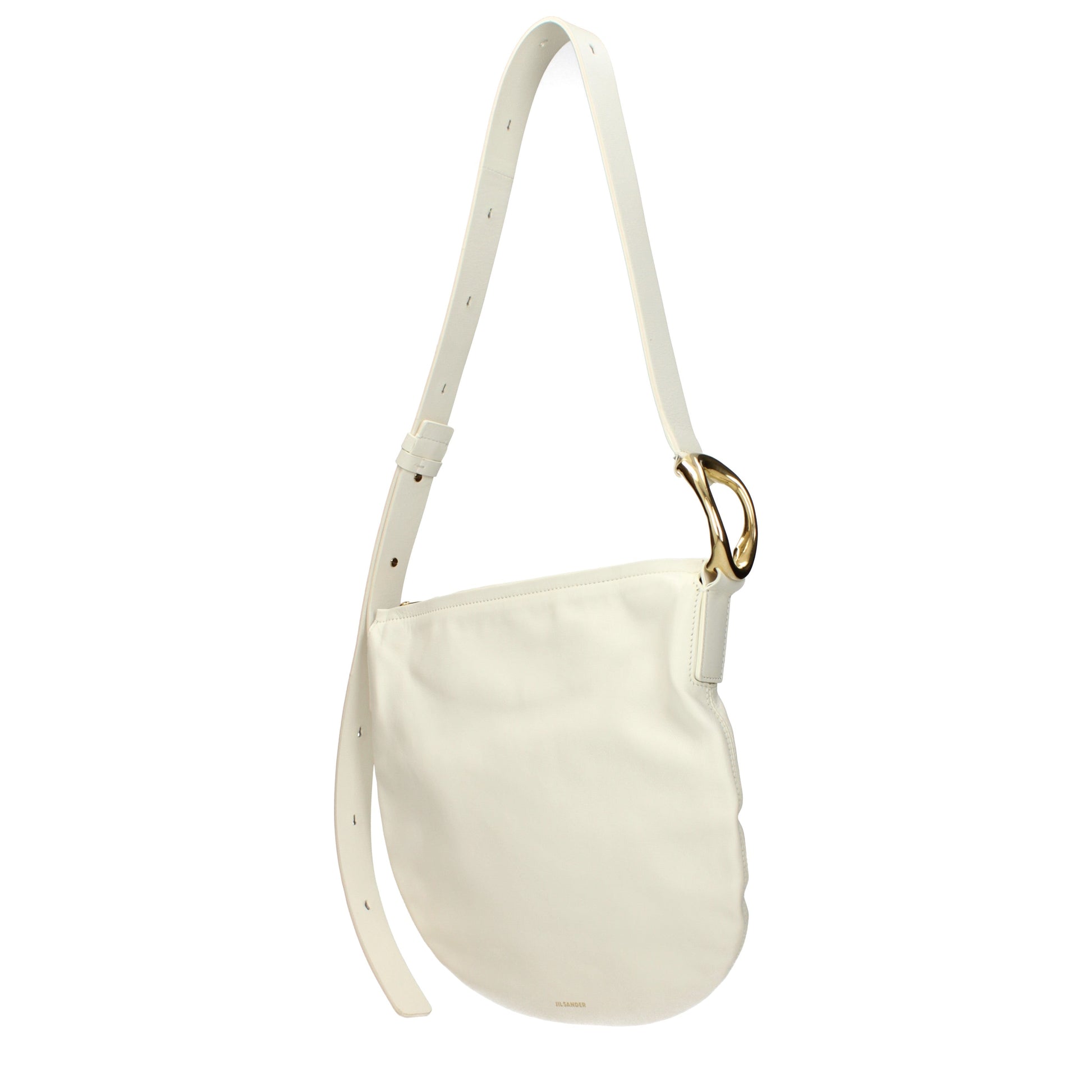 Jil Sander Crossbody Bags Women Leather Beige/Eggshell