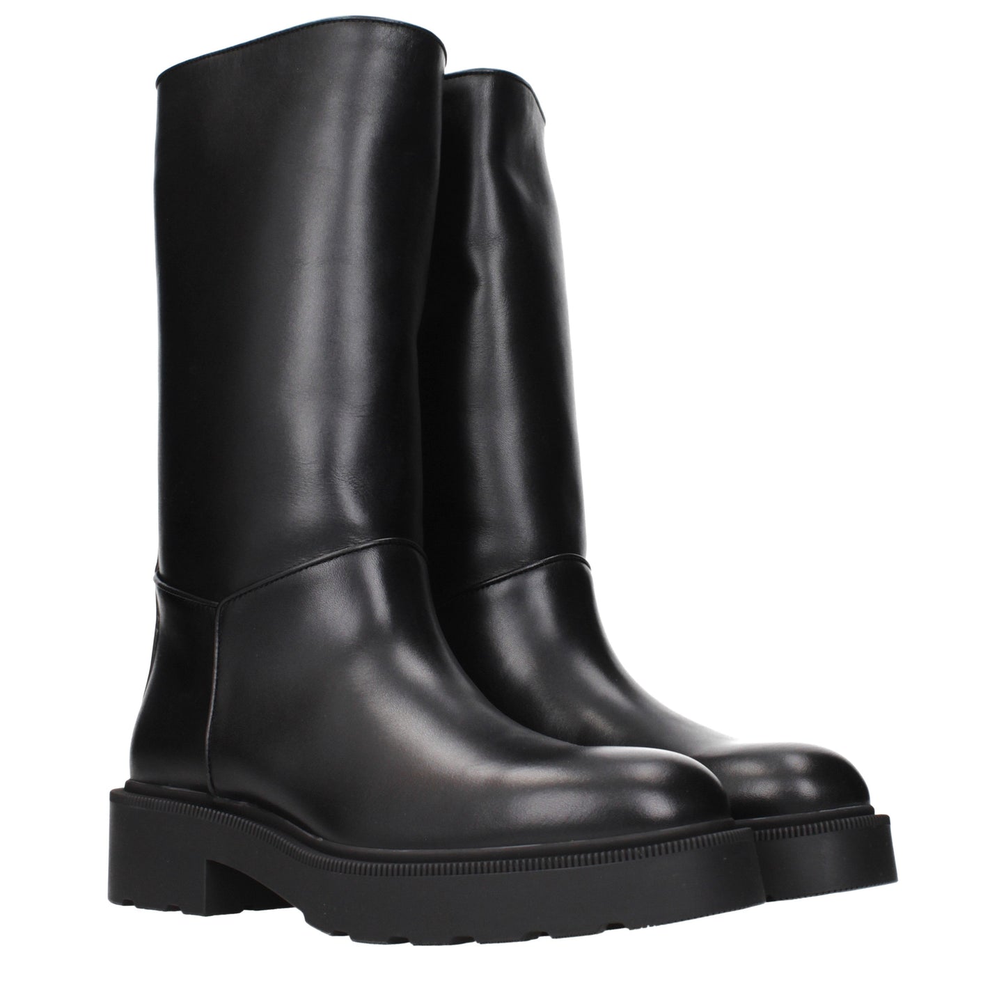 The Row Boots Women Leather Black