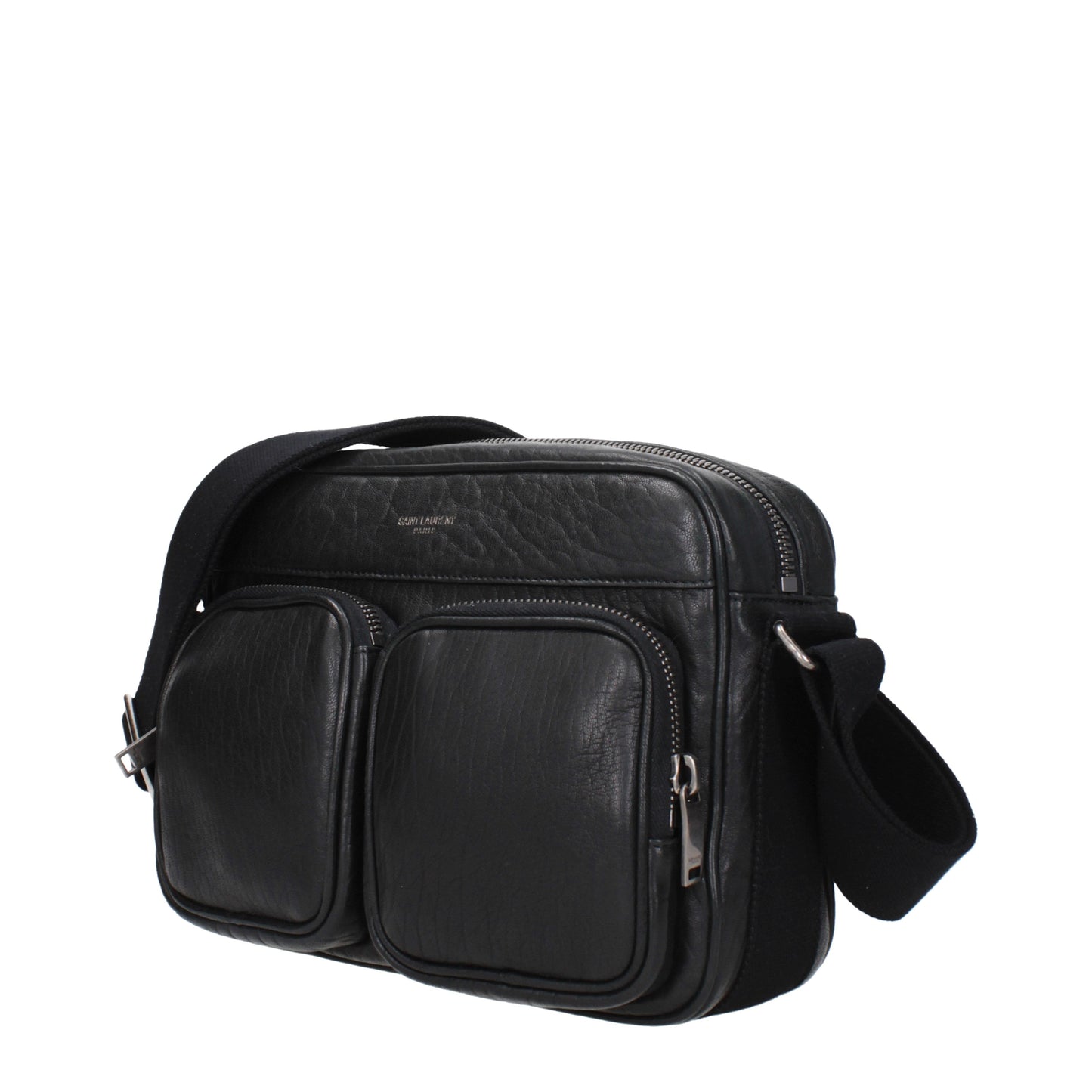 Saint Laurent Crossbody Bags Men Leather Black