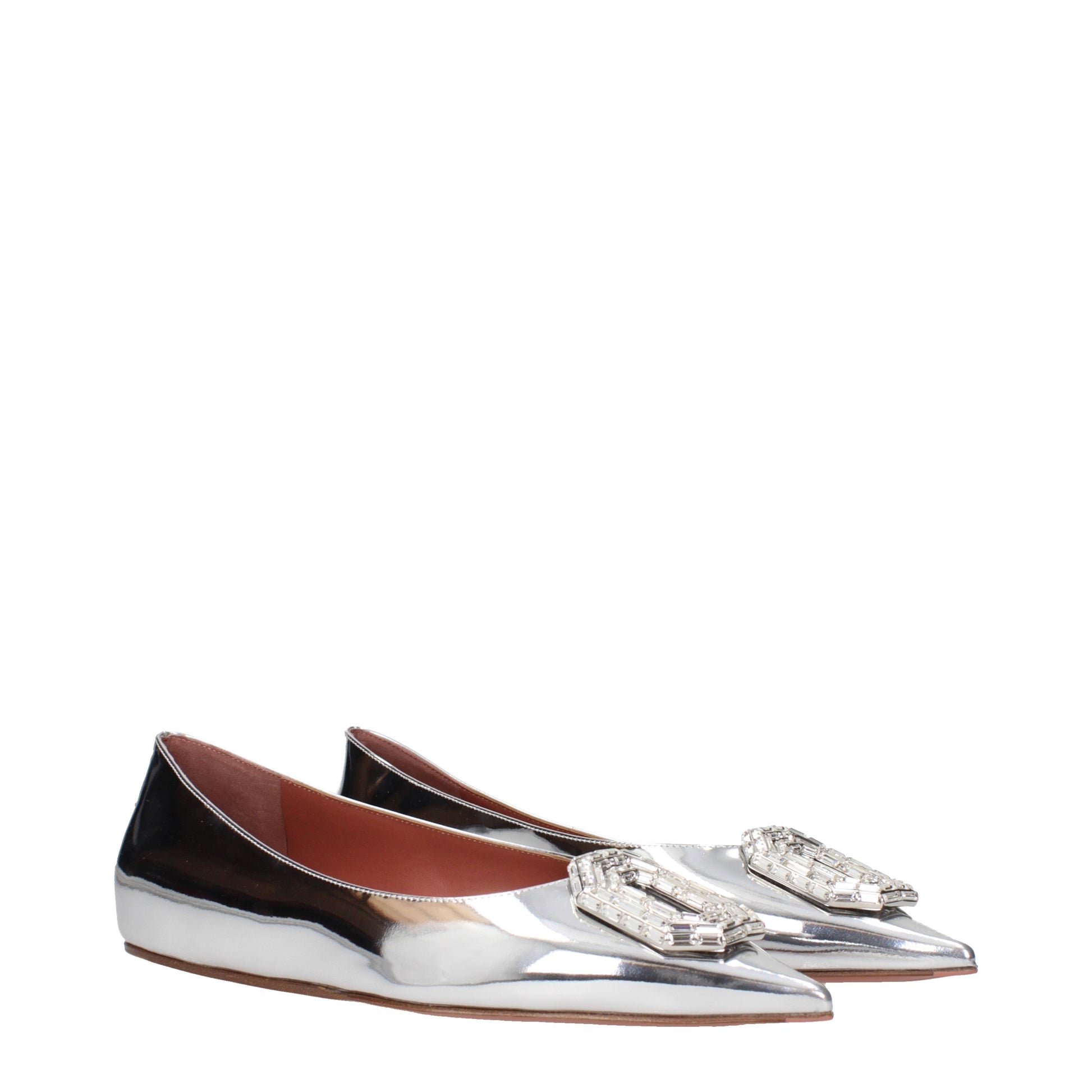 Amina Muaddi Women's Ballet Flats Leather