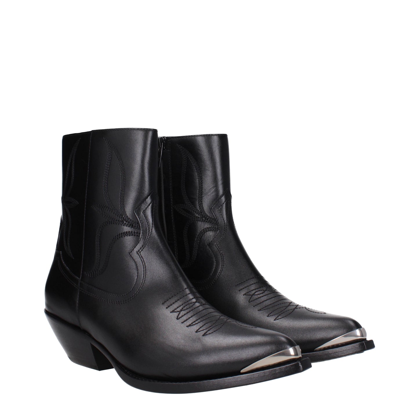 Celine Men's Boots in Leather Black