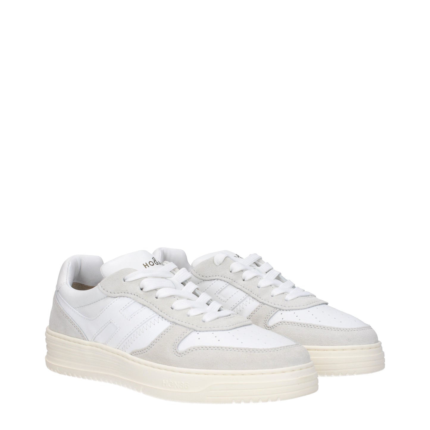 Hogan Men's Sneakers in Leather White/Light Grey