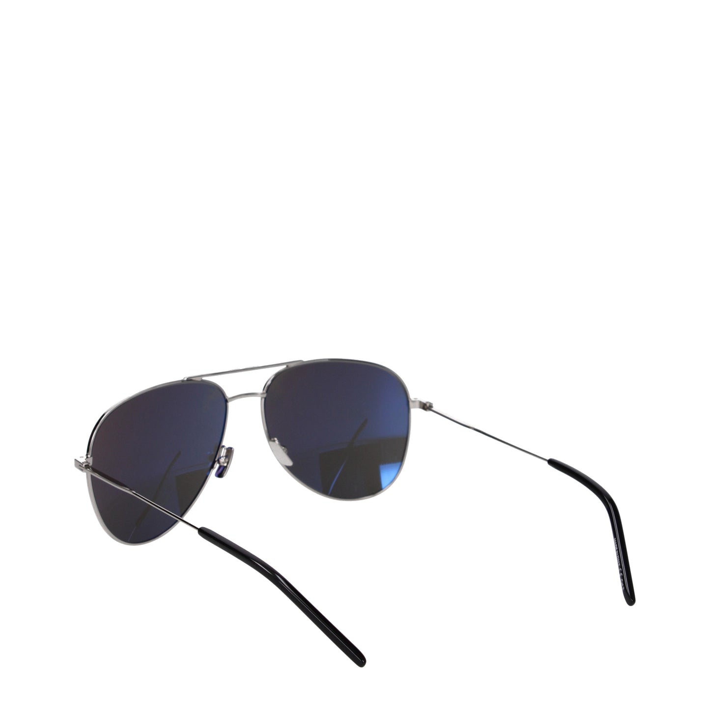 Saint Laurent Sunglasses Men Metal Silver/Smokey