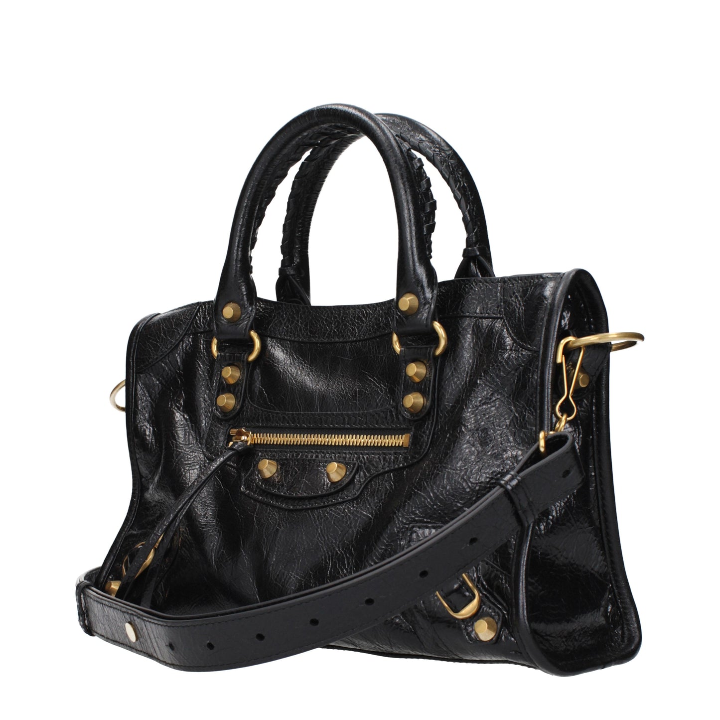 Balenciaga Handbags Women Leather Black