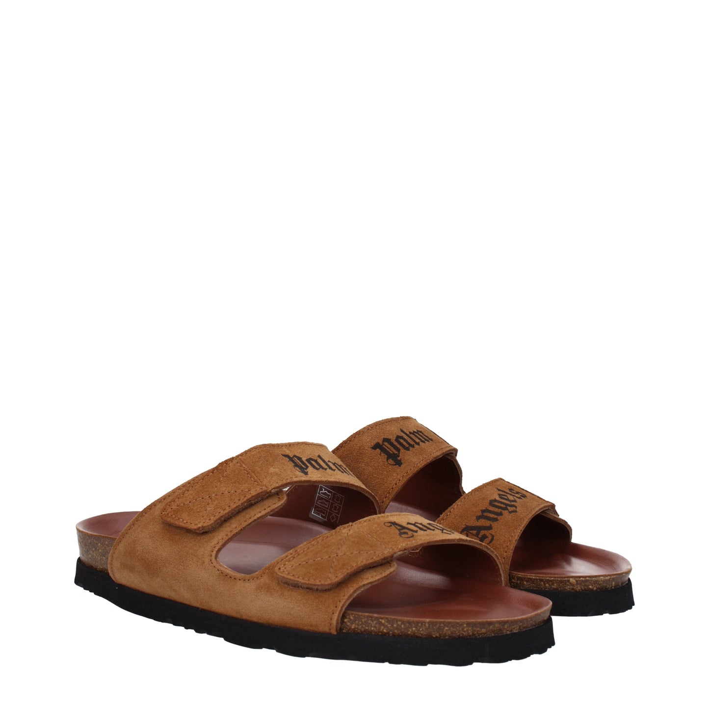 Palm Angels Sandals & Slippers Men Leather Brown