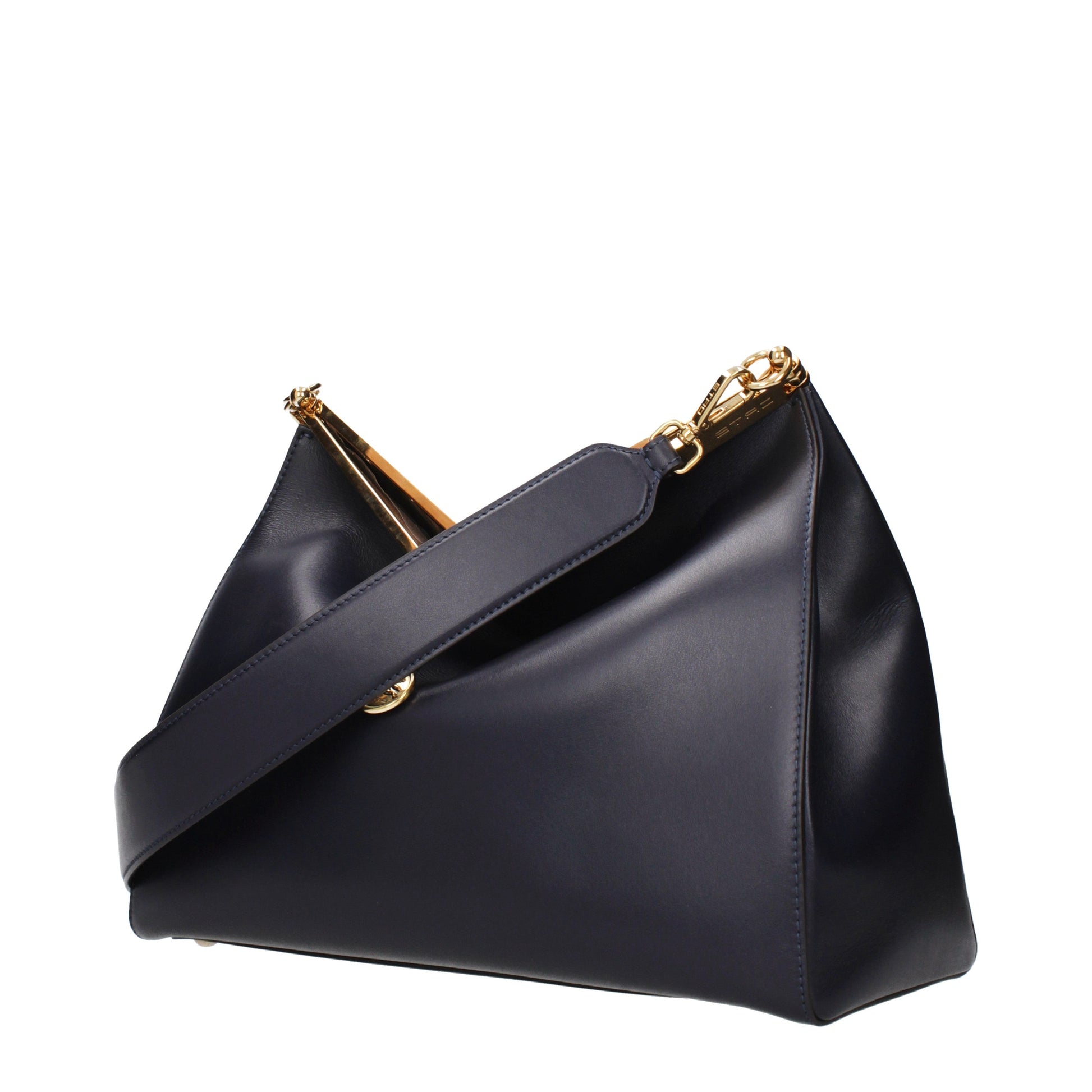 Etro Shoulder Bags Women Leather Blue/Blue Navy