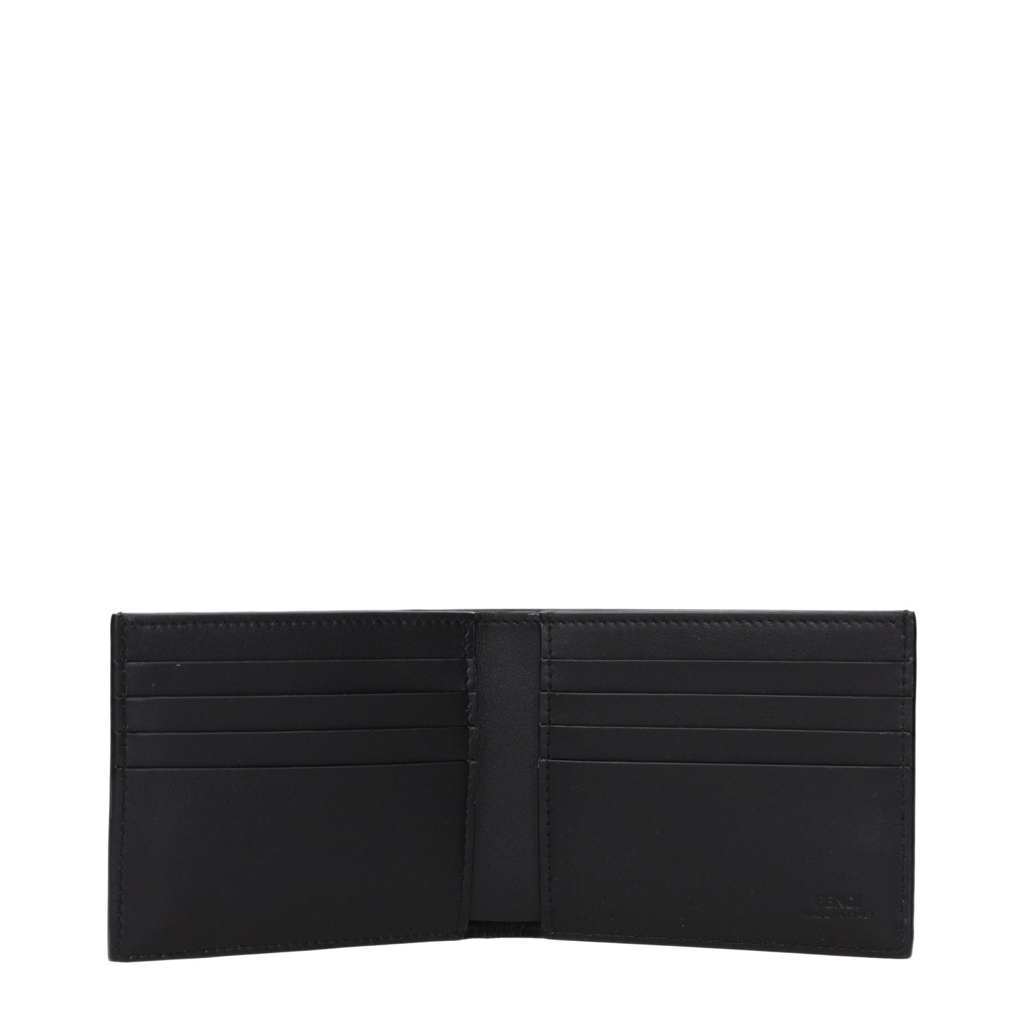 Fendi Wallets Men Leather Black