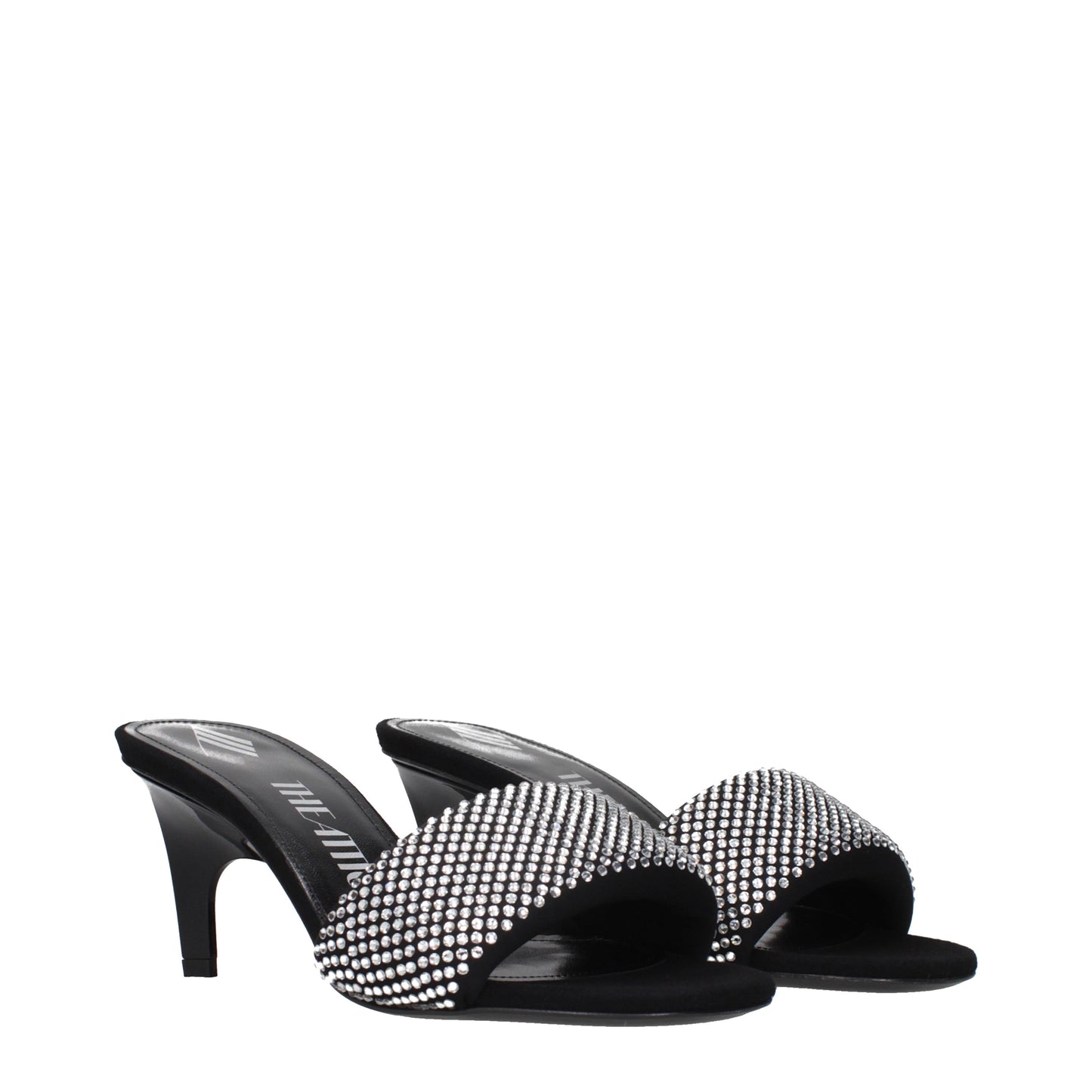 Prada Sandals Women Fabric  Black/Silver