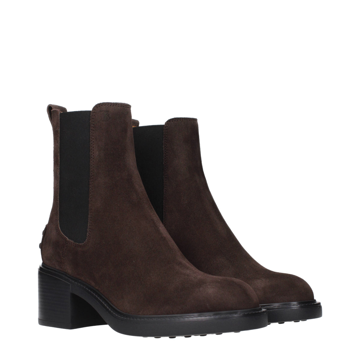 Tod's Ankle Boots Women Suede Brown/Rosewood