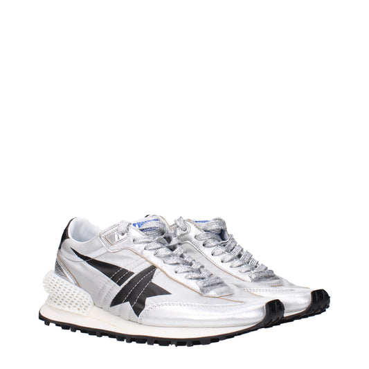 Golden Goose Sneakers Women Fabric  Silver/Black