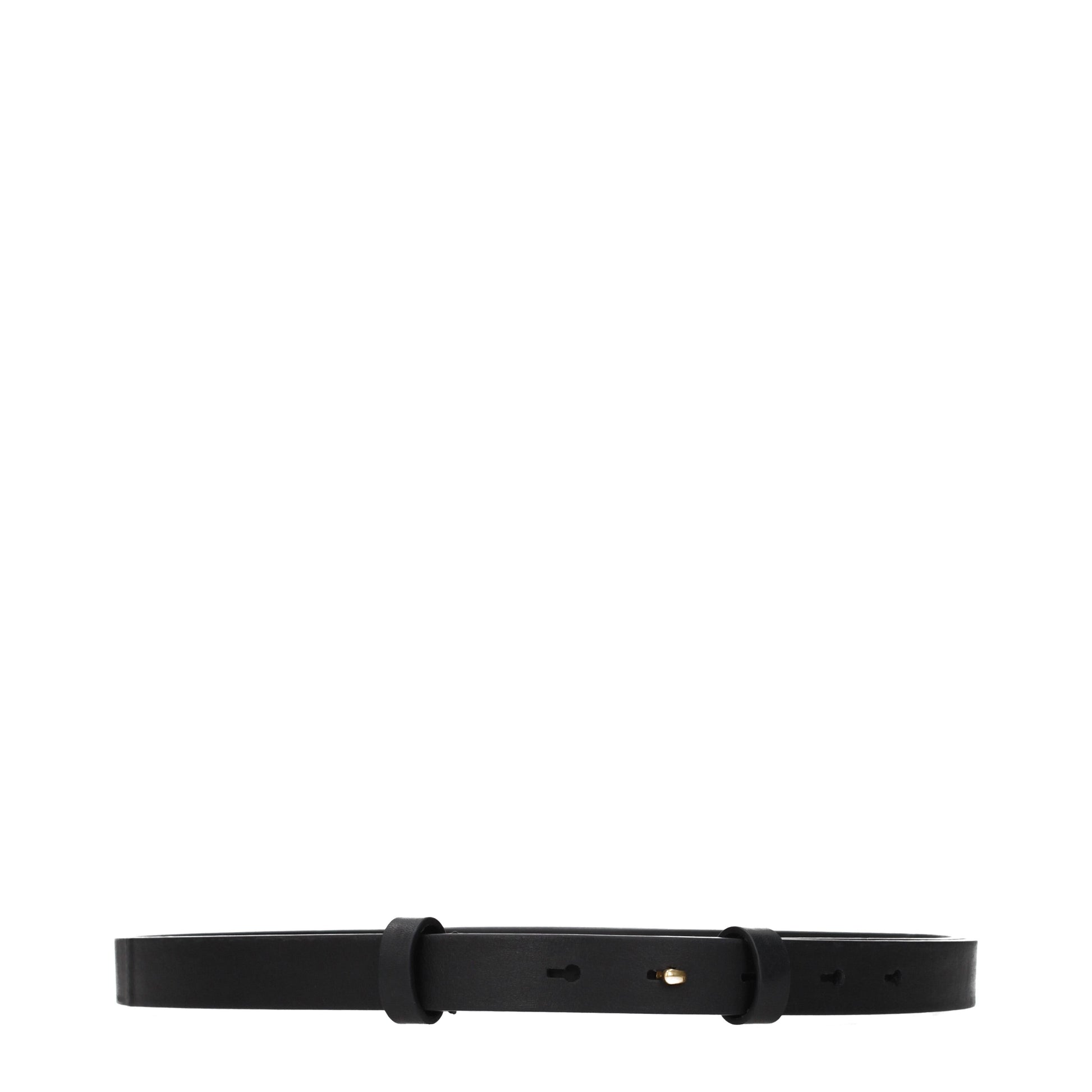 Burberry Belts Women Leather Black