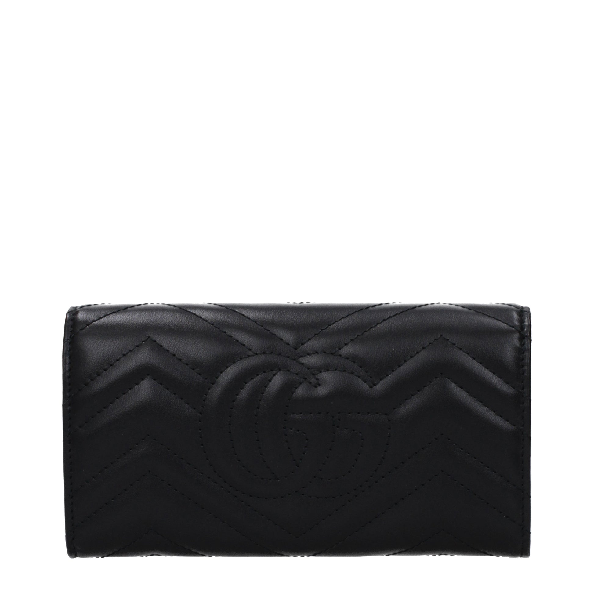 Gucci Wallets Women Leather Black