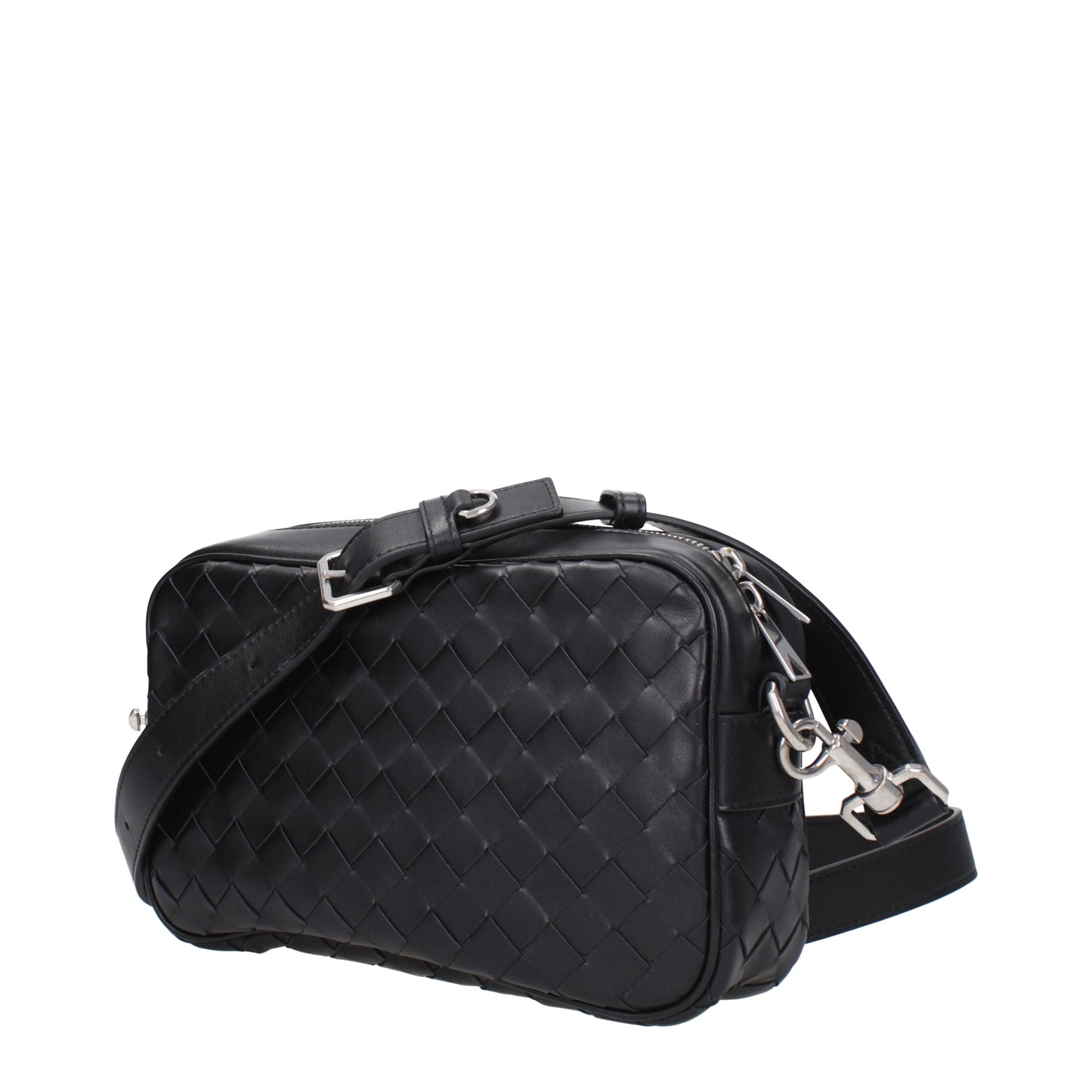 Bottega Veneta Crossbody Bags Men Leather Black