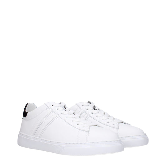 Hogan Men's Sneakers in Leather White/Black