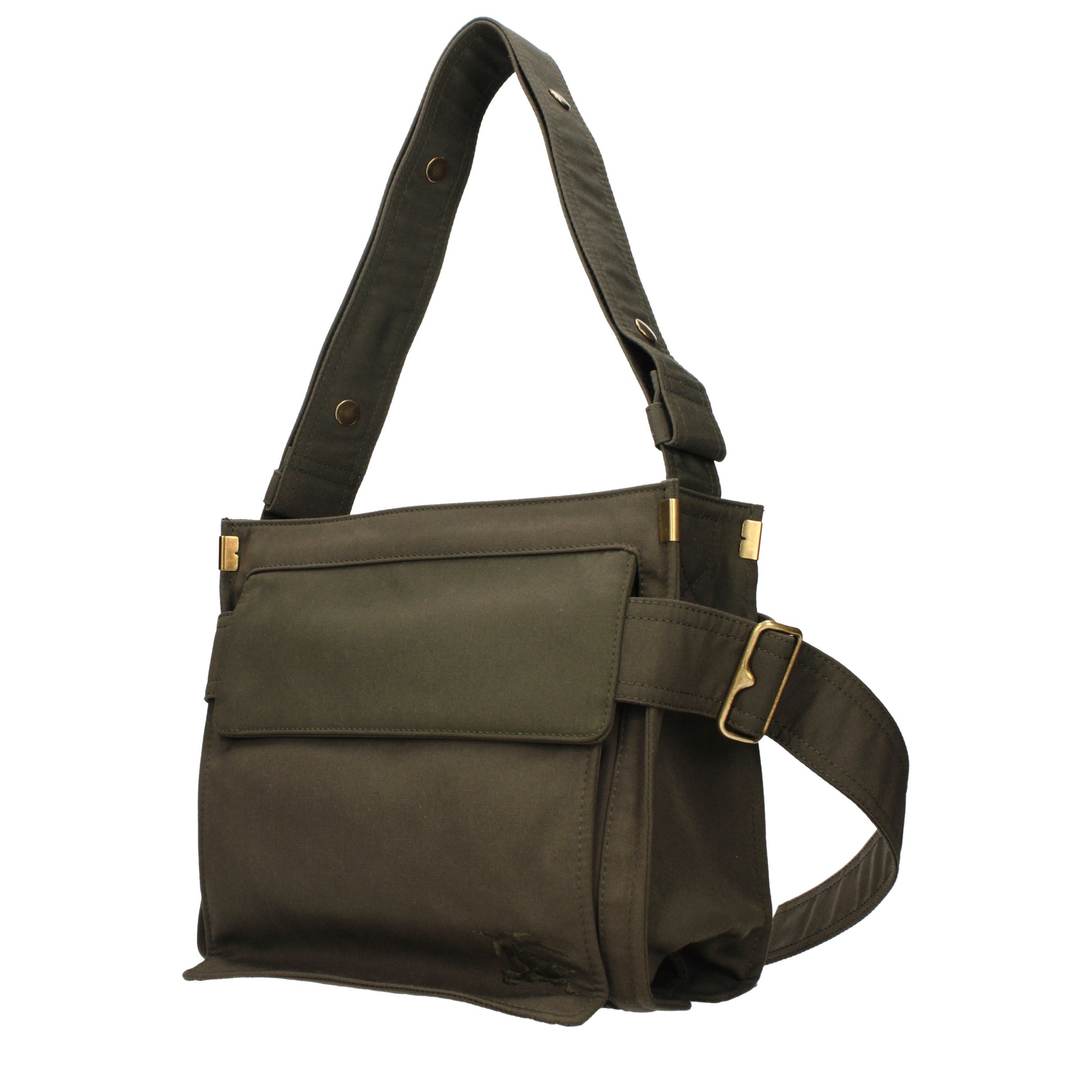 Burberry Shoulder Bags Women Fabric  Green/Military Green