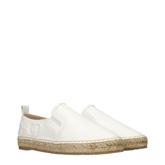 Jimmy Choo Espadrilles Women Leather White/Milk
