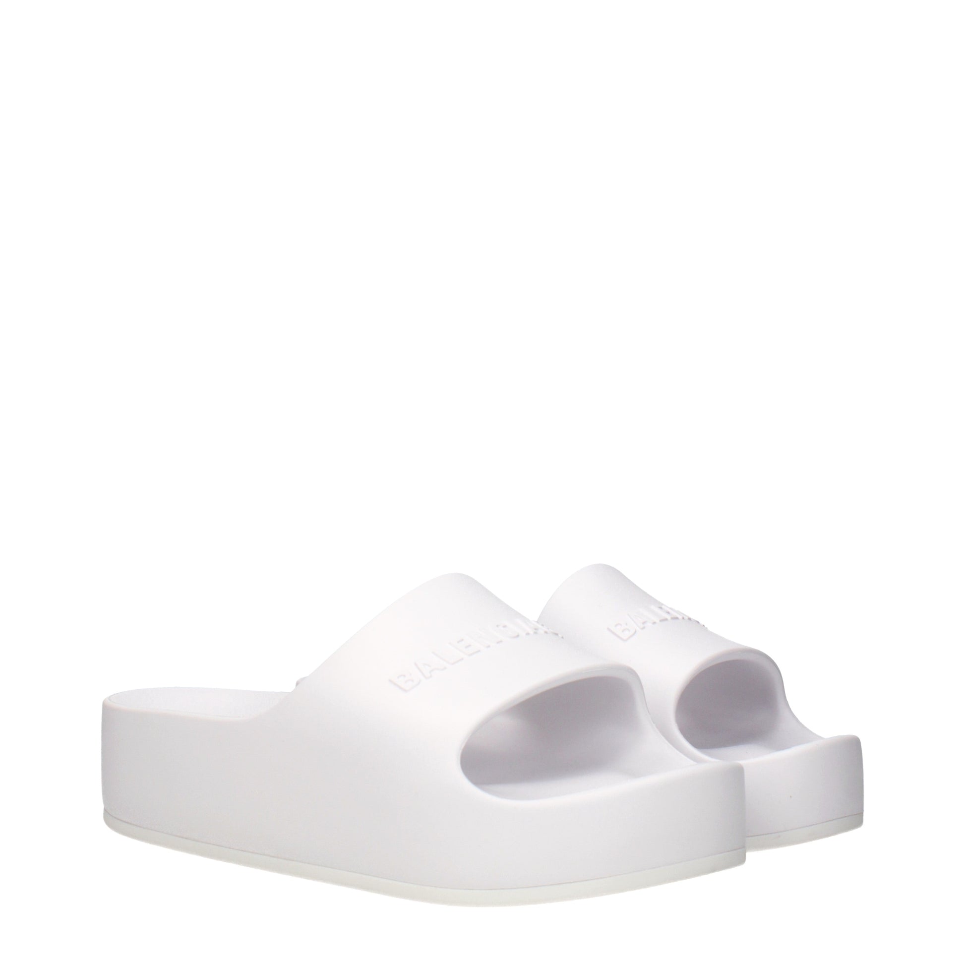 Balenciaga Slippers and Clogs Women Rubber White
