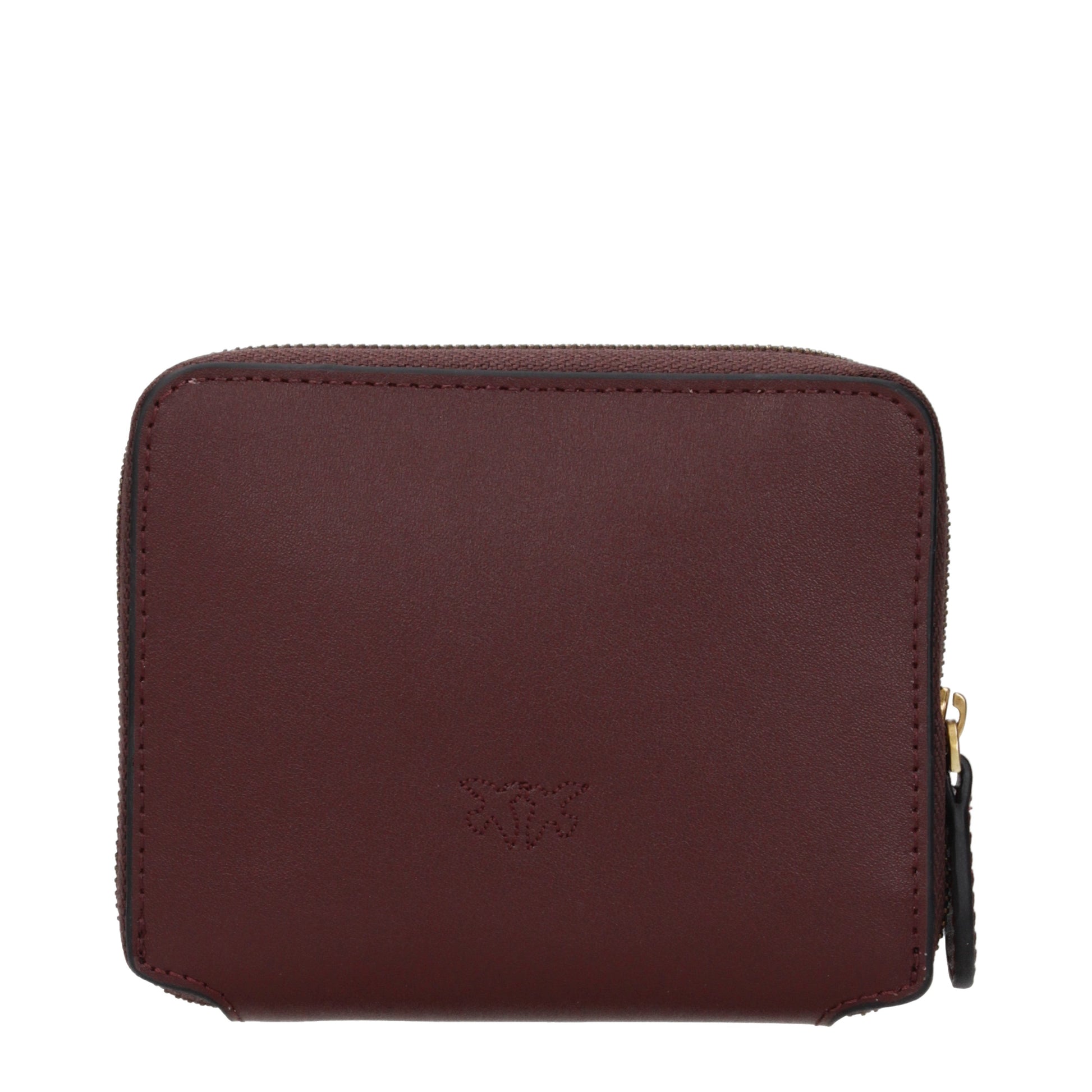 Pinko Wallets Women Leather Red/Burgundy