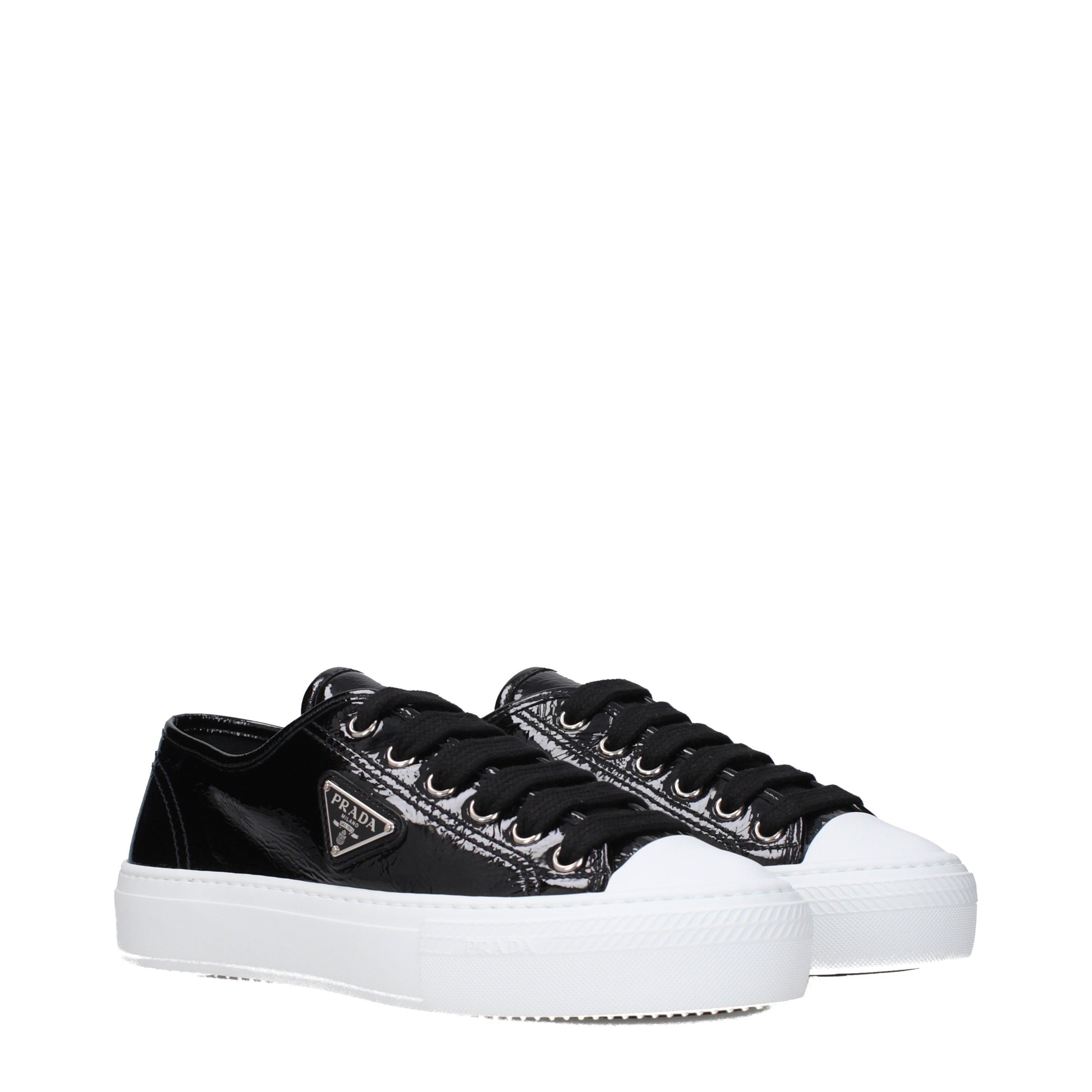 Prada Women's Sneakers Patent Leather