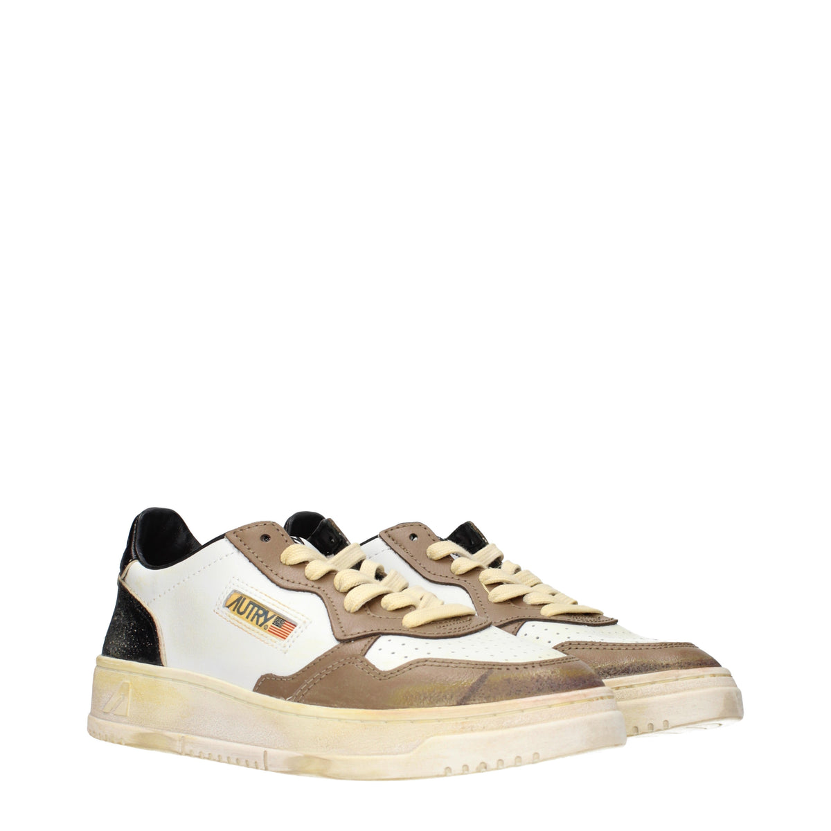 Autry Sneakers Men Leather White/Malt Brown