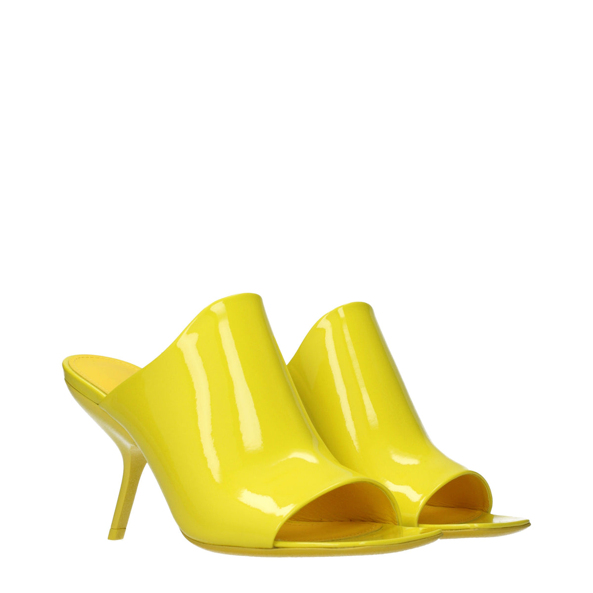 Salvatore Ferragamo Women's Sandals Patent Leather Yellow