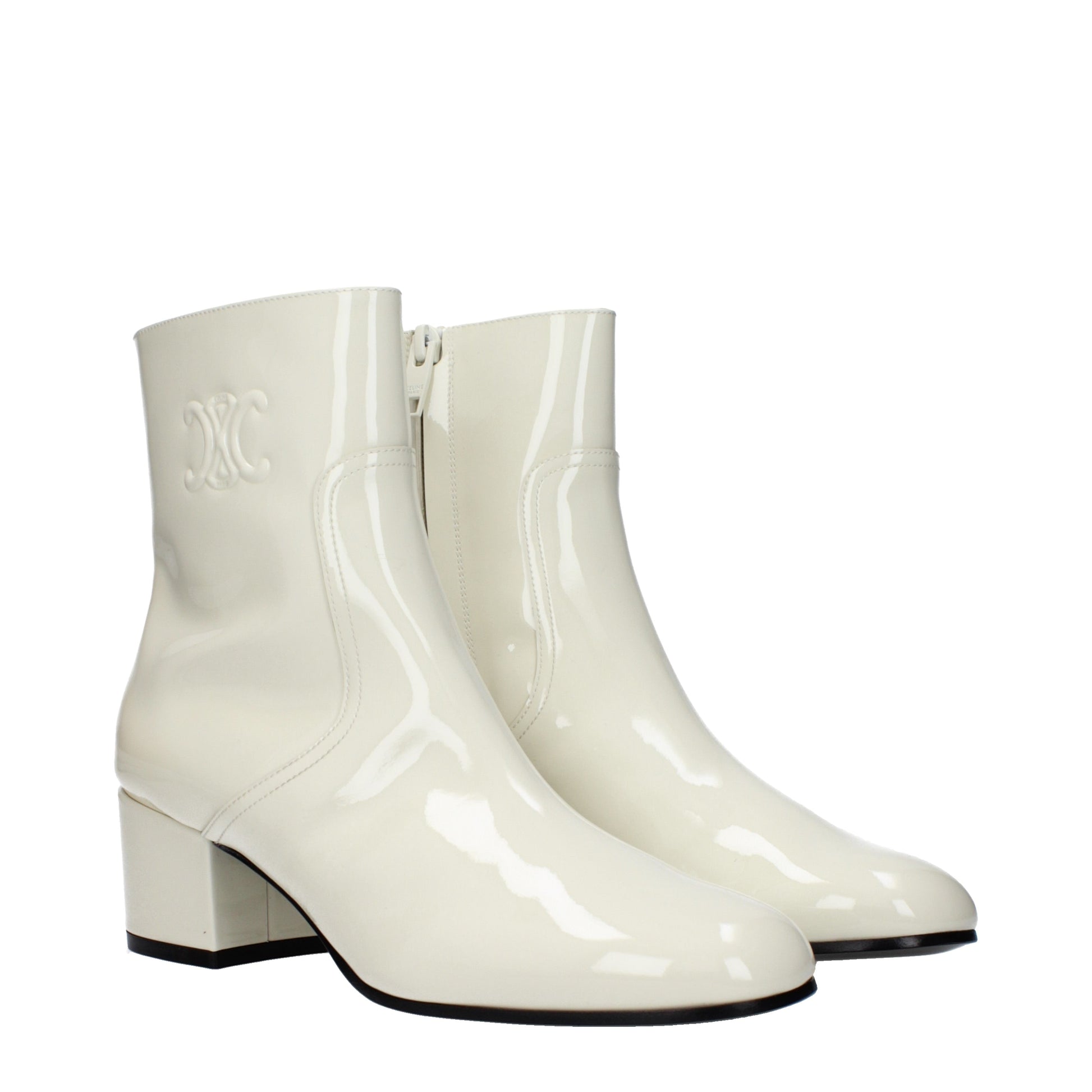 Celine Women's Ankle Boots Patent Leather