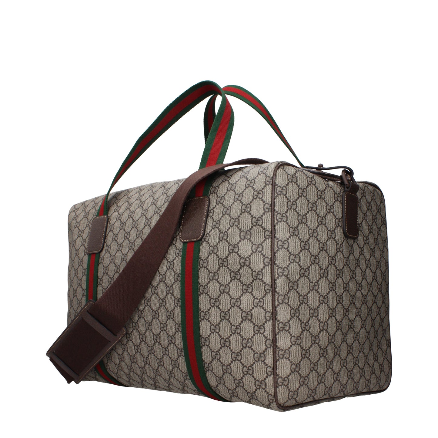 Gucci Travel Bags Men Fabric  Beige/Ebony