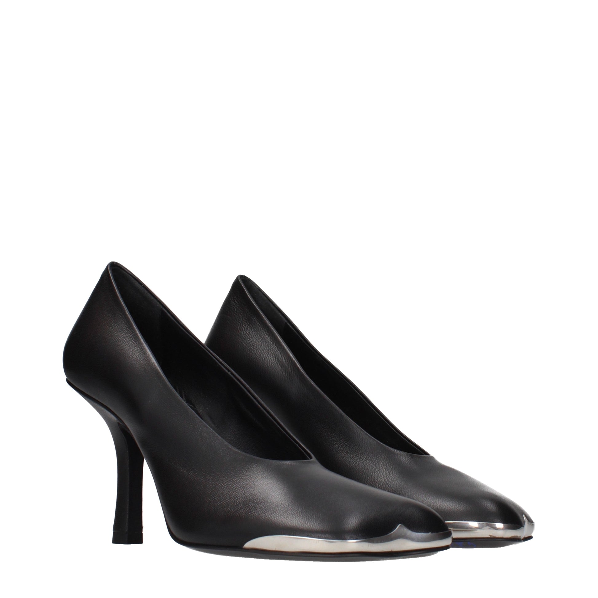 Burberry Pumps Women Leather Black