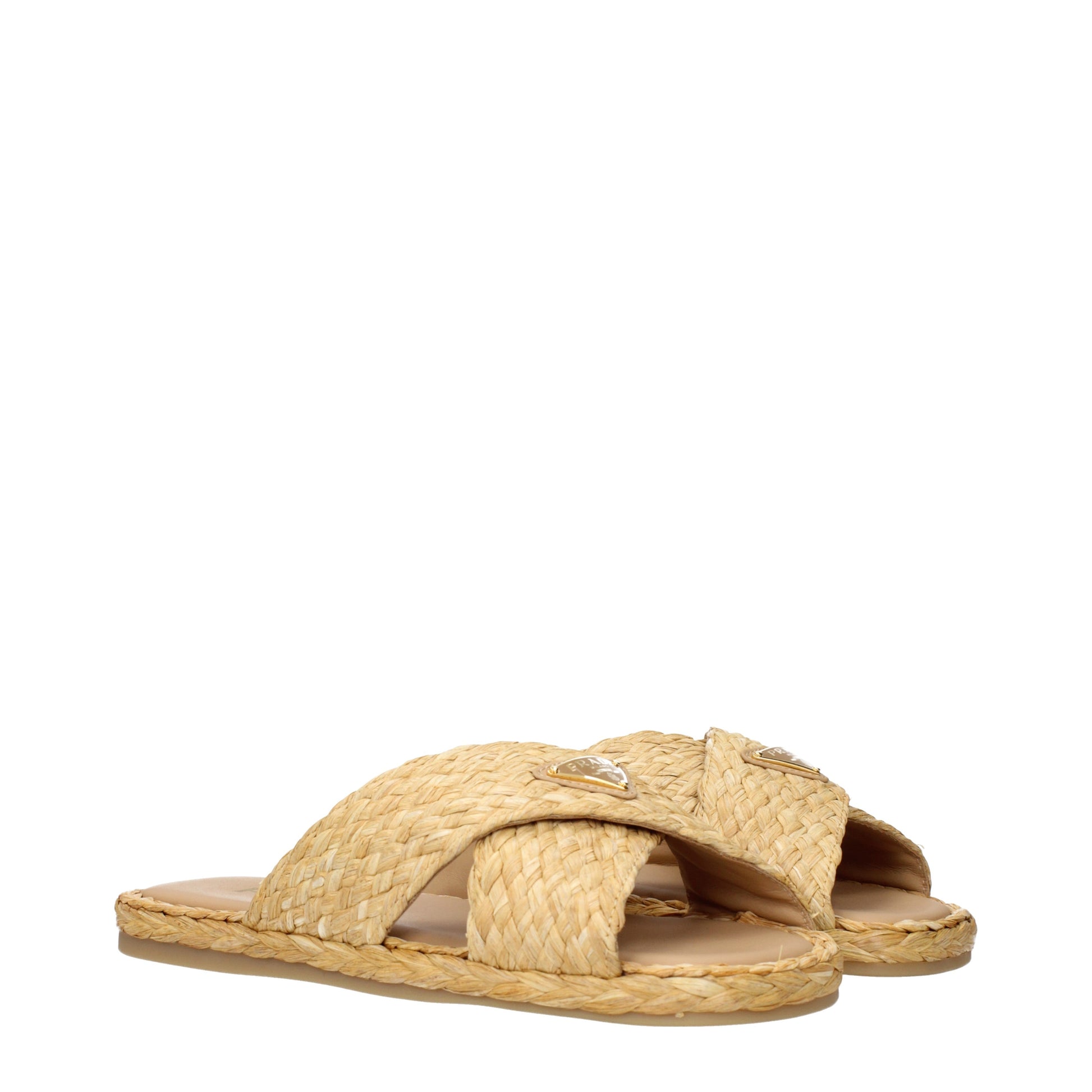 Prada Women's Slippers and Clogs Raffia