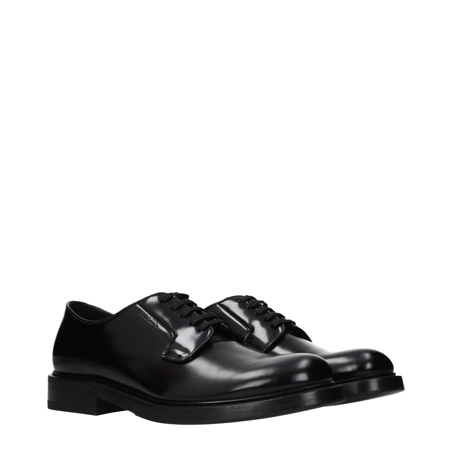 Prada Lace up and Monkstrap Men Leather Black