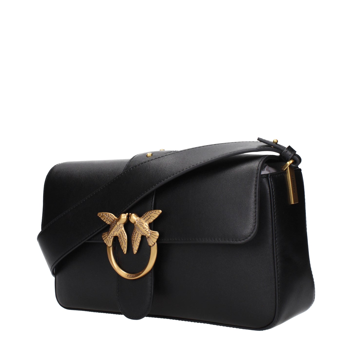 Pinko Shoulder Bags Women Leather Black/Gold