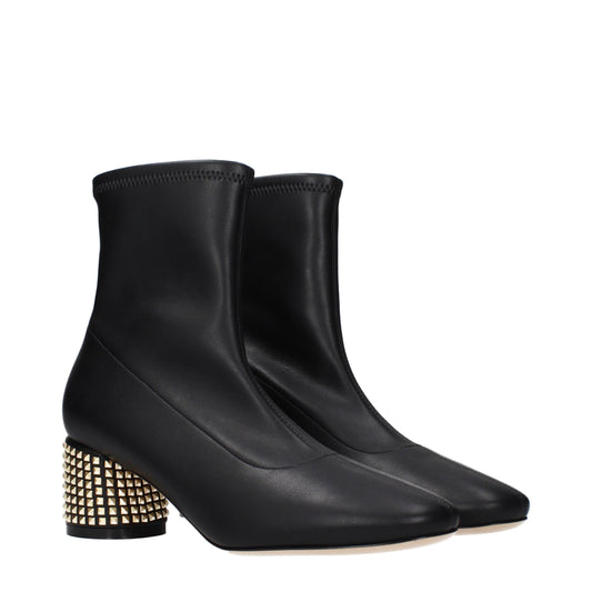 Casadei Ankle Boots Women Eco Leather Black