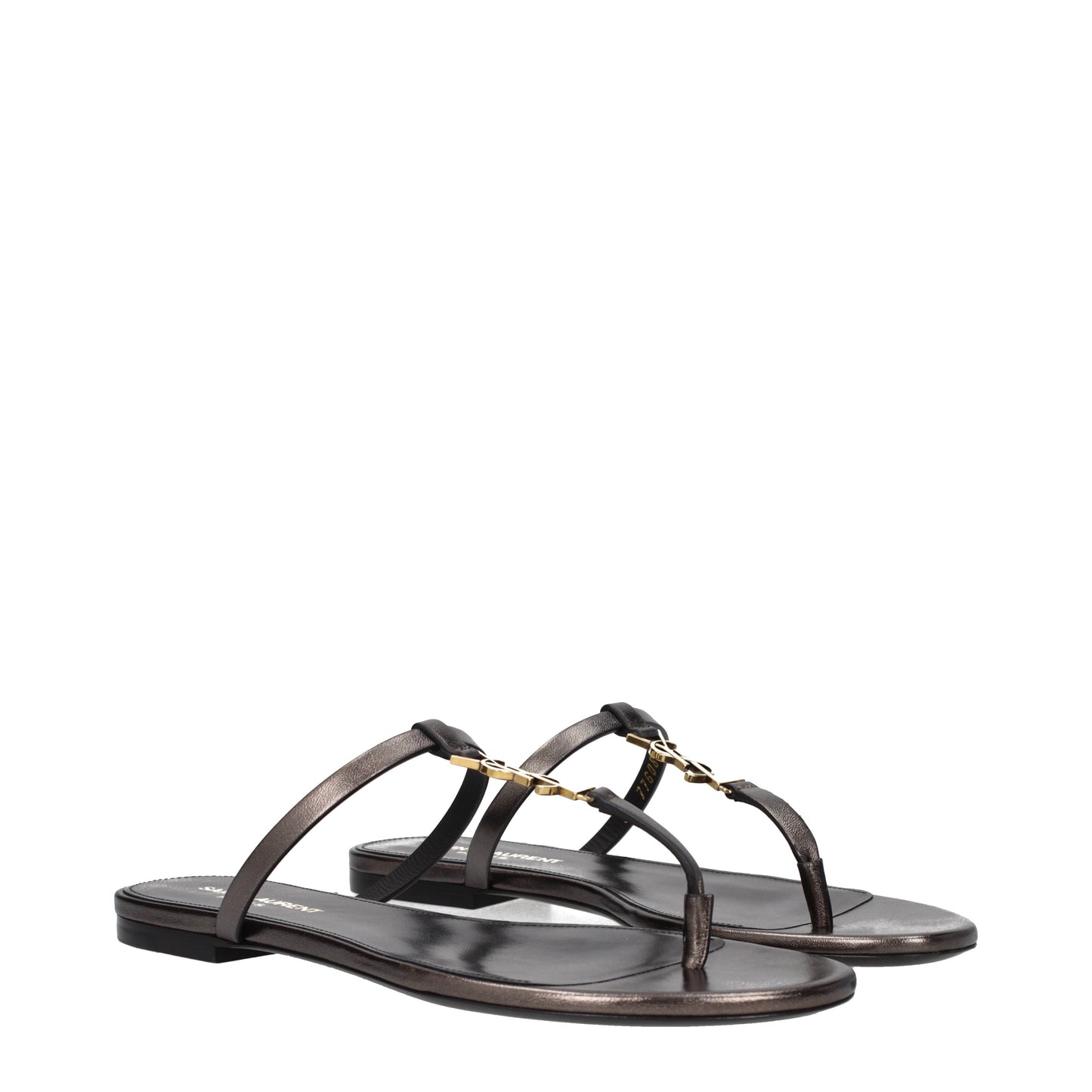 Saint Laurent Women's Flip Flops Leather