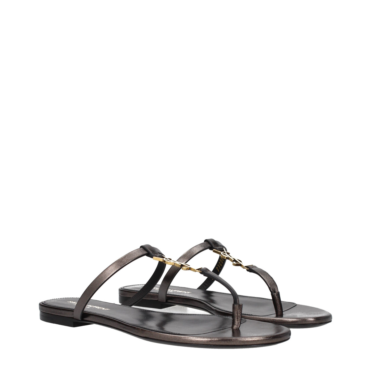 Saint Laurent Women's Flip Flops Leather