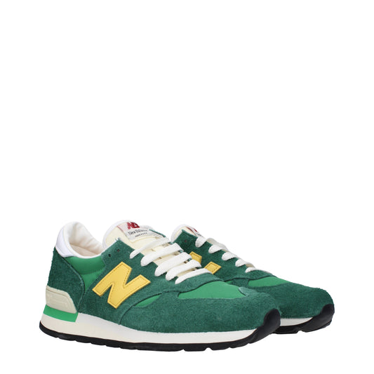 New Balance Men's Sneakers in Suede Green