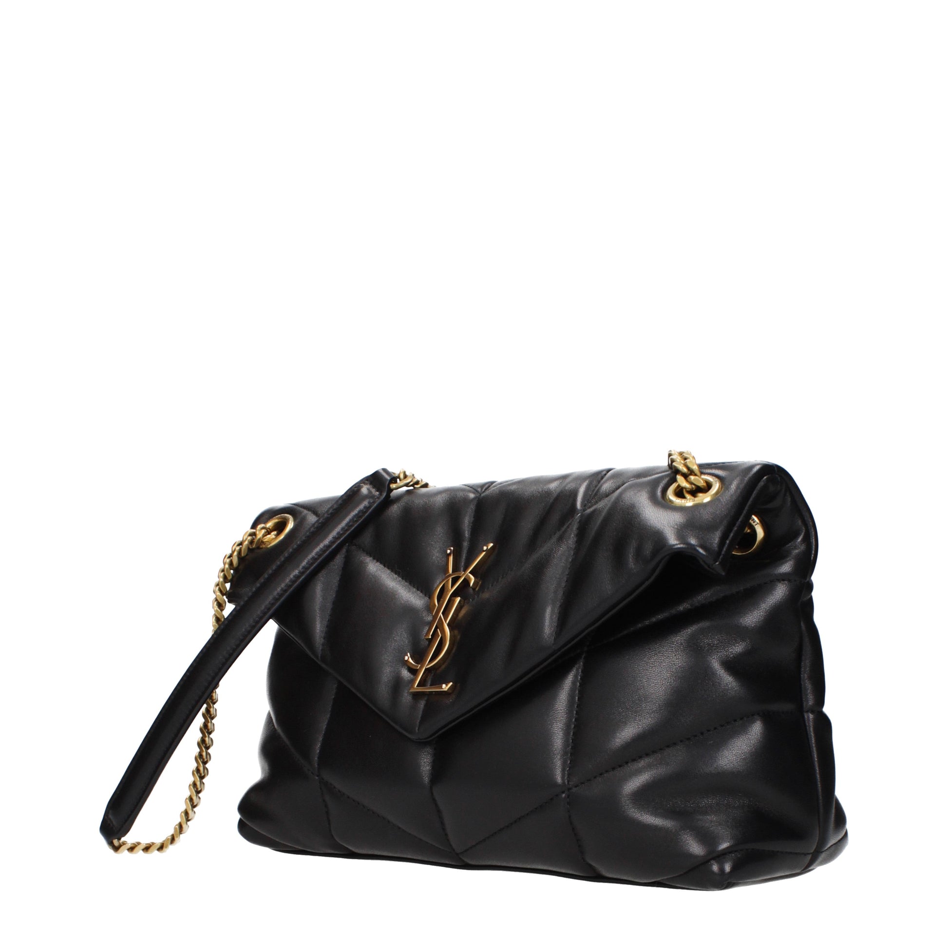 Saint Laurent Shoulder Bags Women Leather Black