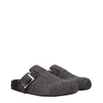 Loewe Slippers and Clogs Men Suede Brown/Grey