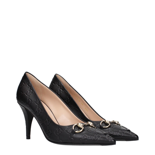 Gucci Pumps Women Leather Black