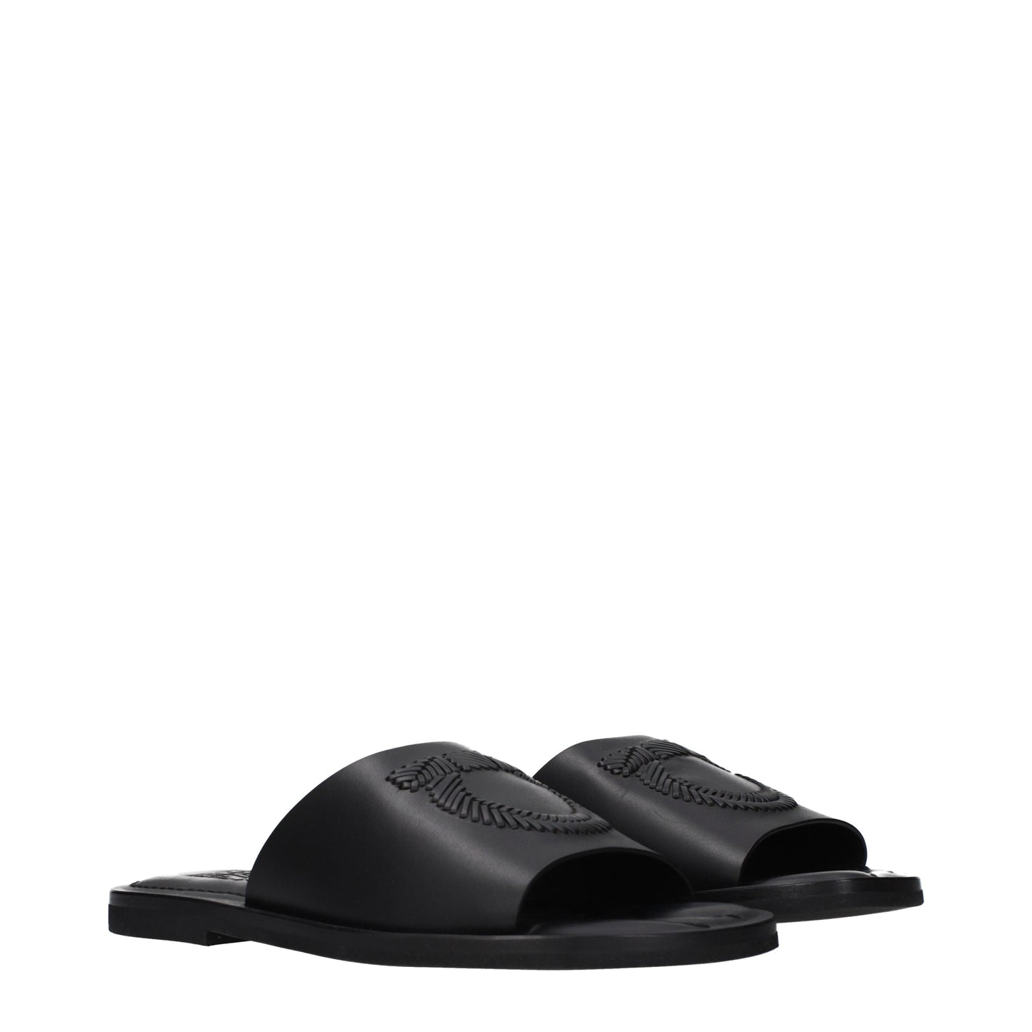 Salvatore Ferragamo Slippers and Clogs Men Leather Black