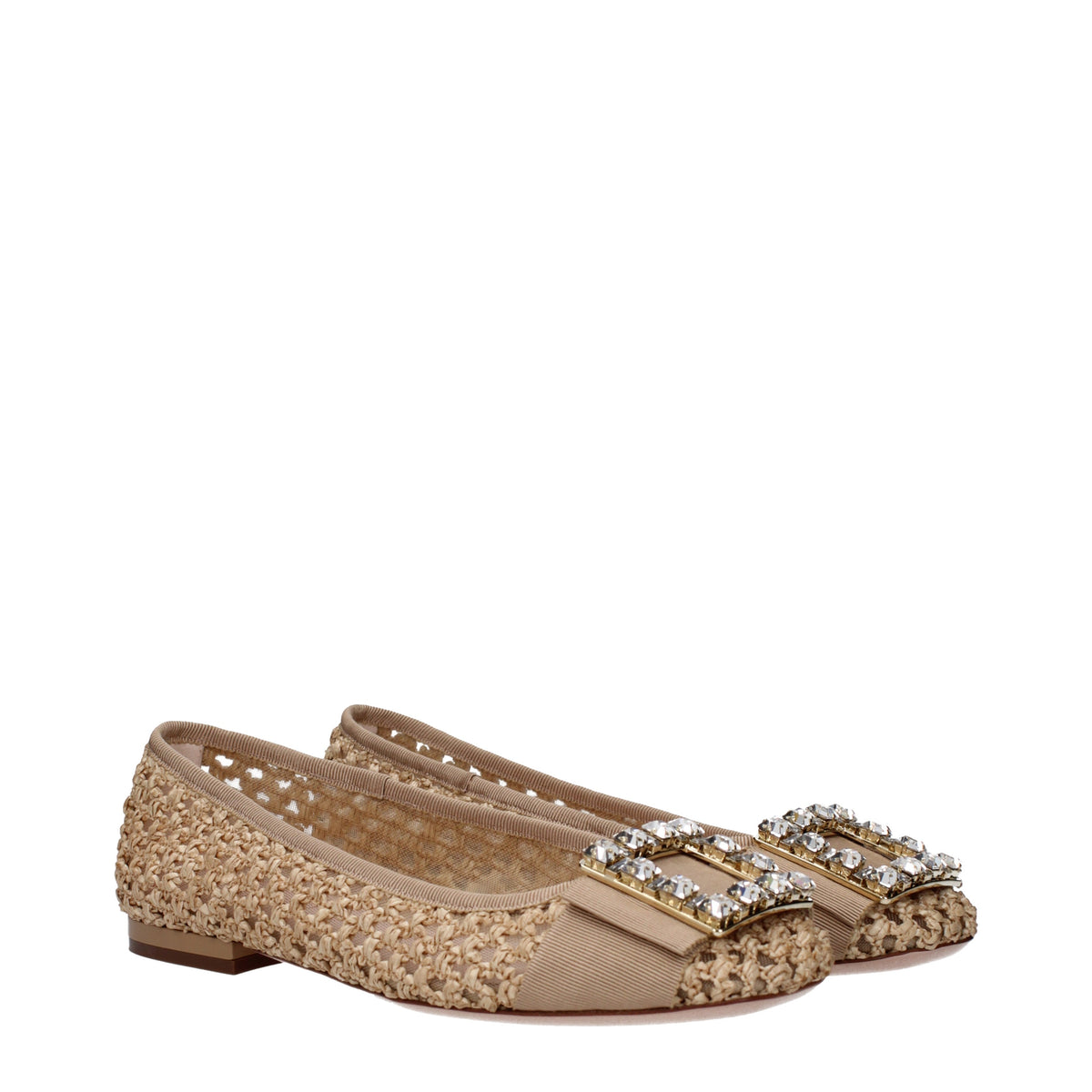 Roger Vivier Women's Ballet Flats Raffia