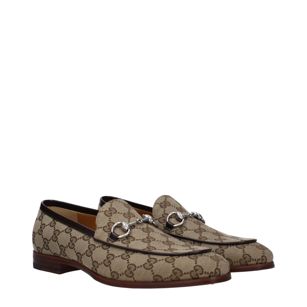 Gucci Loafers Men Fabric  Beige/Ebony