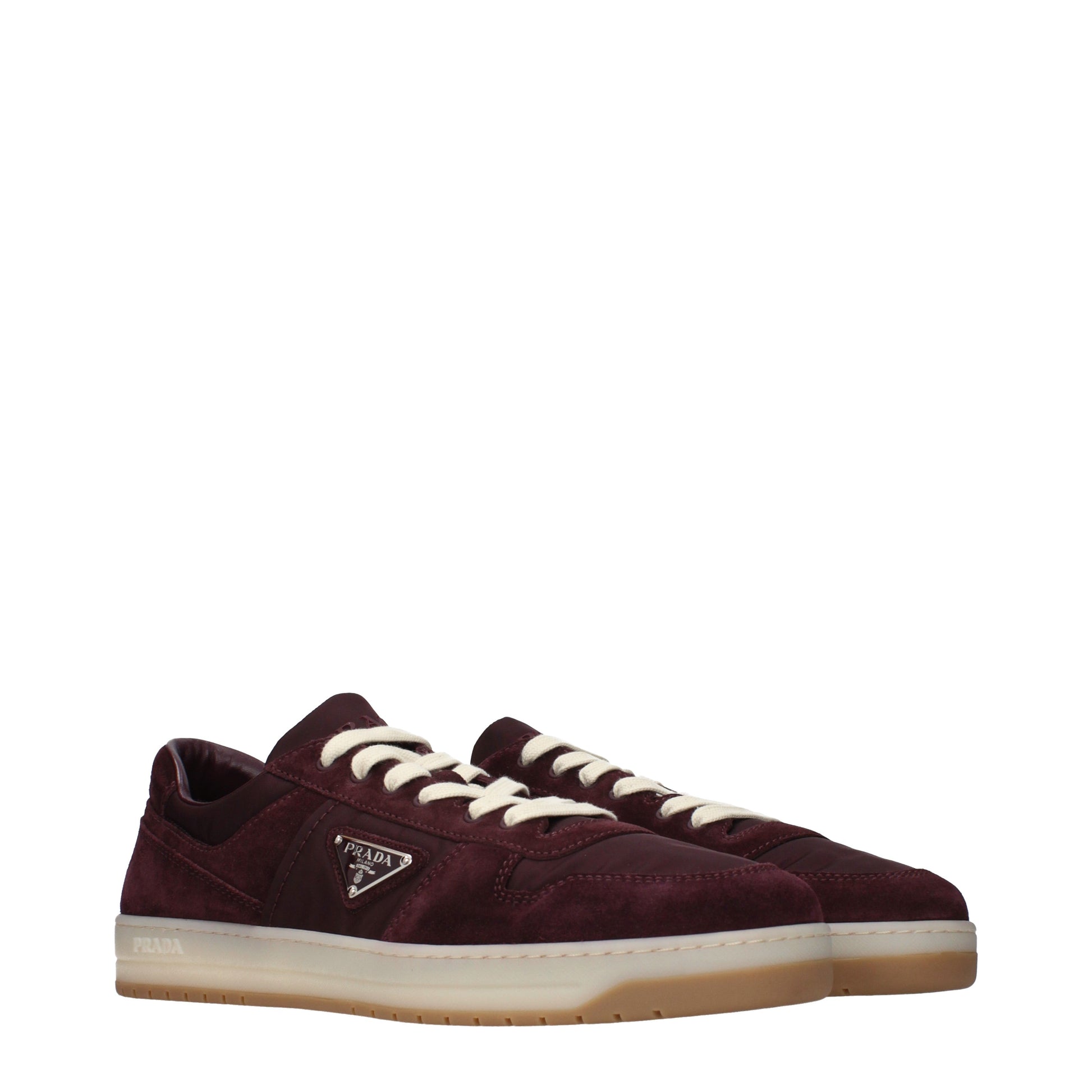 Prada Sneakers Men Nylon Red/Bordeaux