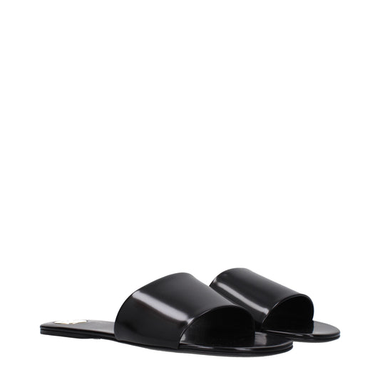 Saint Laurent Women's Slippers and Clogs Leather