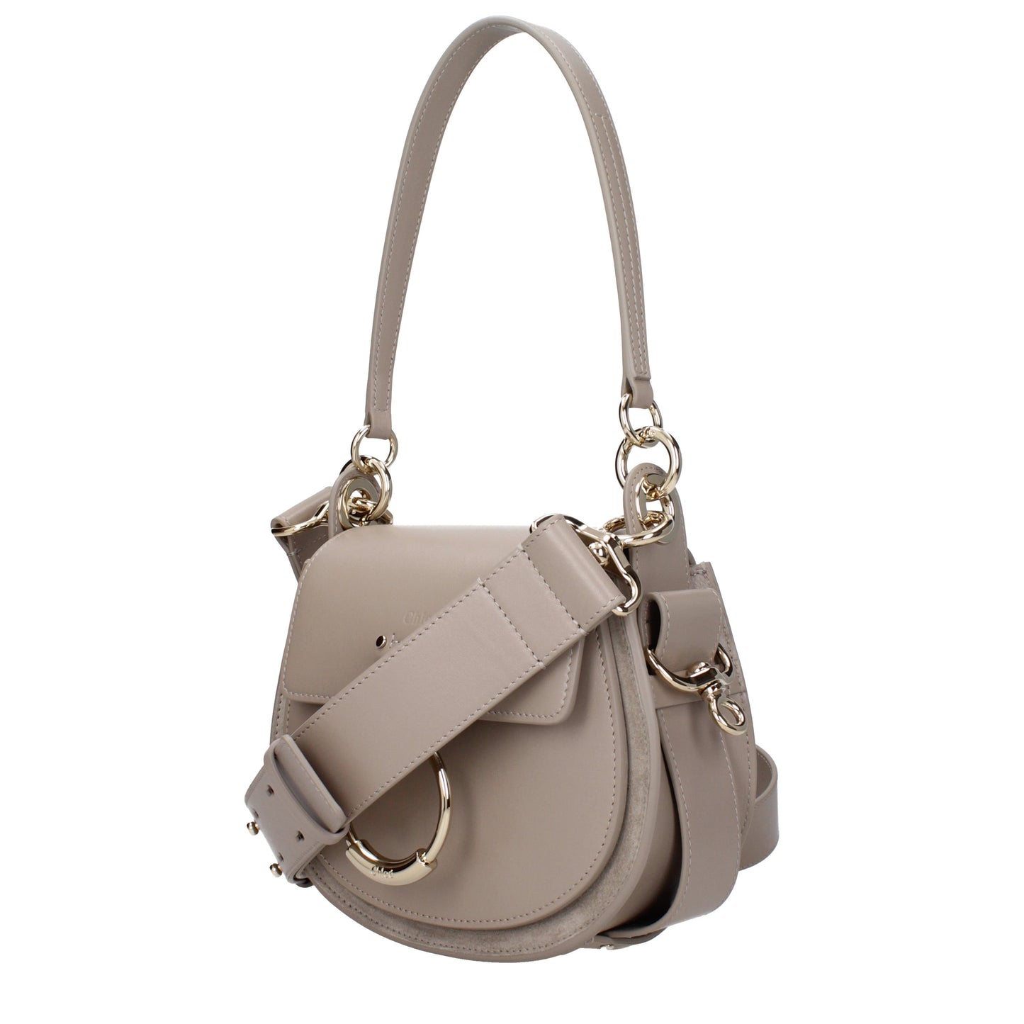 Chloé Shoulder Bags Women Leather Gray