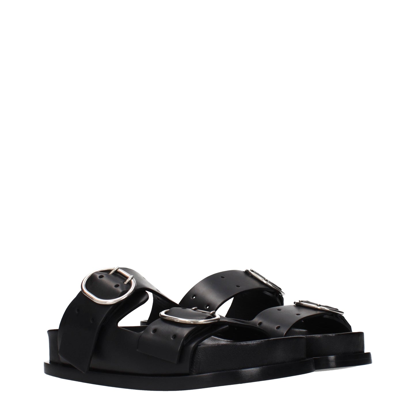 Jil Sander Slippers and Clogs Women Leather Black